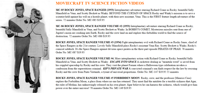 Sci-Fi VHS on Moviecraft