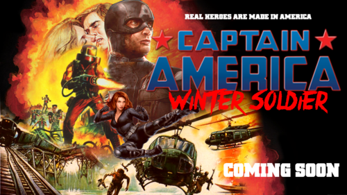 Captain America: Winter Soldier VHS Cover