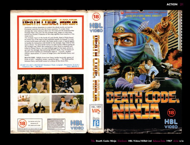 Death Code Ninja VHS cover art