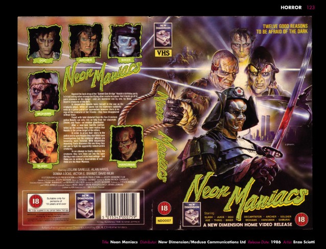 Neon Maniacs VHS cover art